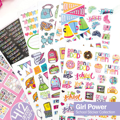 Mom Must-Have School Keepsake Kit | Class Keeper®, Photo Prop Deck & School Stickers | BONUS! App Membership + BONUS! Earn & Learn® Chore Chart Pad | (4) Styles