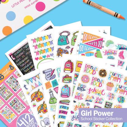 Mom Must-Have School Keepsake Kit | Class Keeper®, Photo Prop Deck & School Stickers | BONUS! App Membership + BONUS! Earn & Learn® Chore Chart Pad | (4) Styles