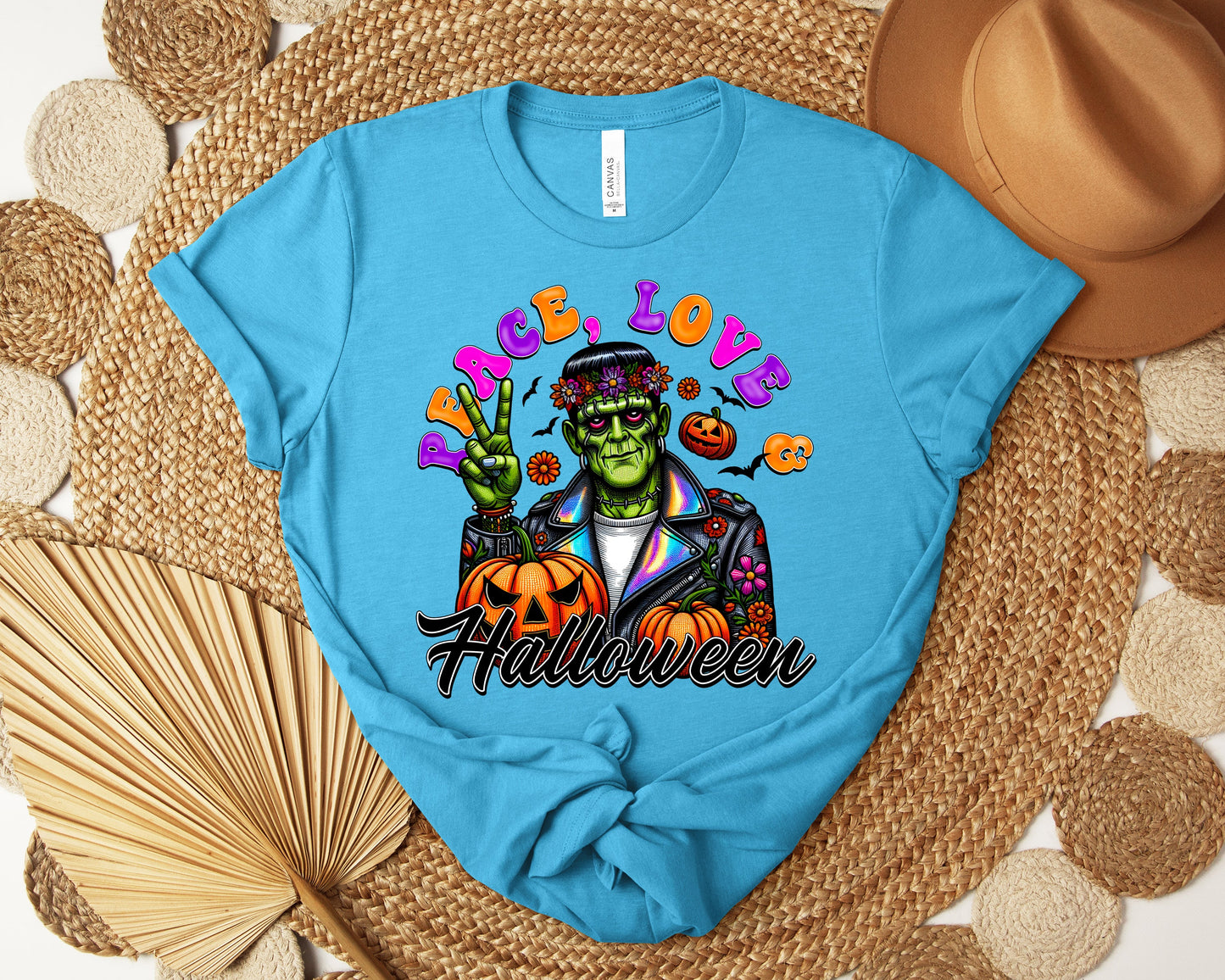 Peace Love Halloween Graphic Tee