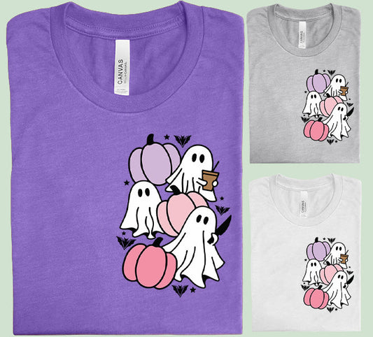 Ghosts and Pumpkins - Graphic Tee