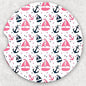 Car Coaster Set - Sailboats and Anchors