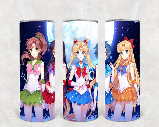 Sailor Moon 20 oz Skinny Tumbler