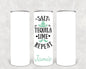 Salt Tequila Lime Repeat 20 oz Skinny Tumbler