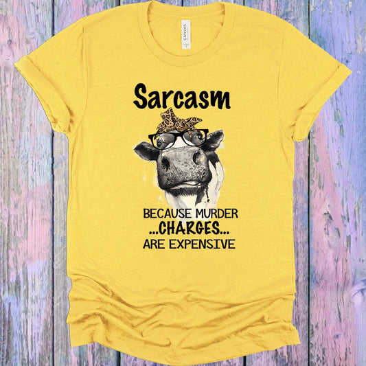 Sarcasm Because Murder Charges are Expensive Graphic Tee