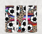 Serape Leopard Soccer 20 oz Skinny Tumbler