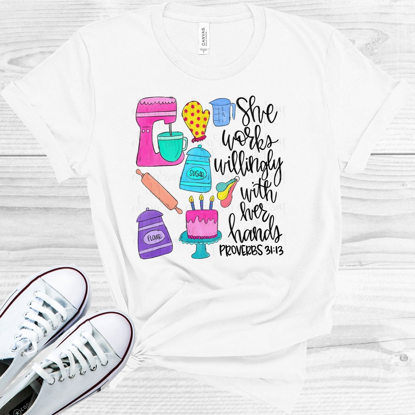 She Works Willingly with Her Hands - Baker Graphic Tee