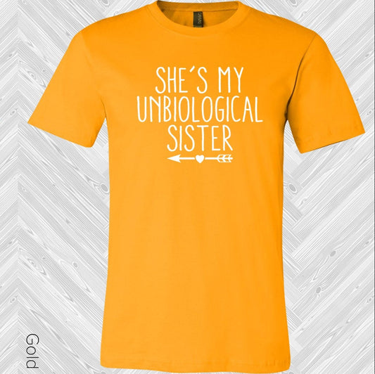 She's My Unbiological Sister (Right Shirt Arrow Pointing Left) Graphic Tee