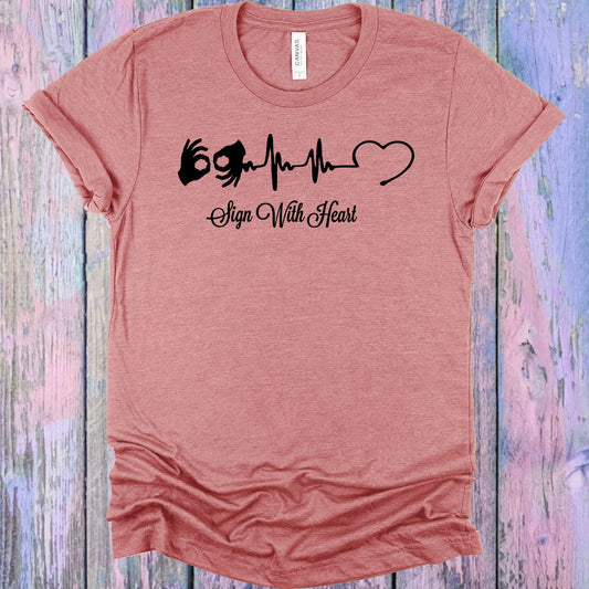 Sign with Heart Graphic Tee