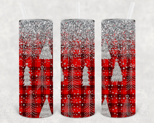 Silver Trees 20 oz Skinny Tumbler