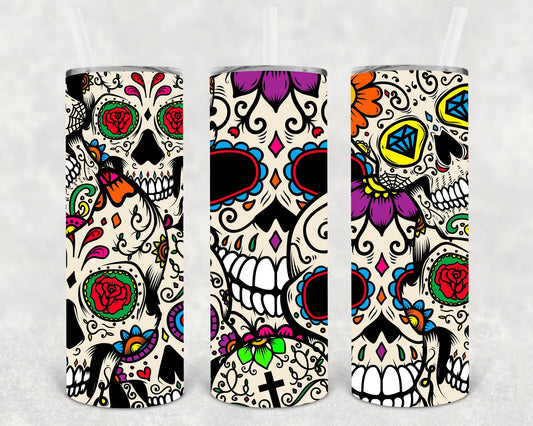 Skulls 20 oz Skinny Tumbler