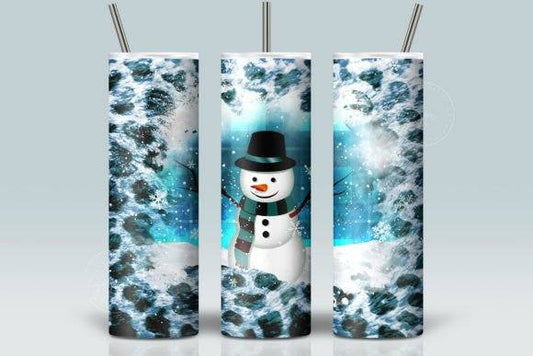 Snowman 20 oz Skinny Tumbler