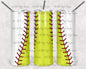 Softball Baseball 20 oz Skinny Tumbler
