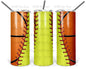 Softball Basketball 20 oz Skinny Tumbler