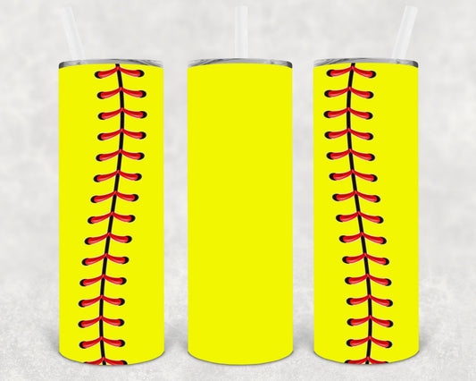 Softball 20 oz Skinny Tumbler