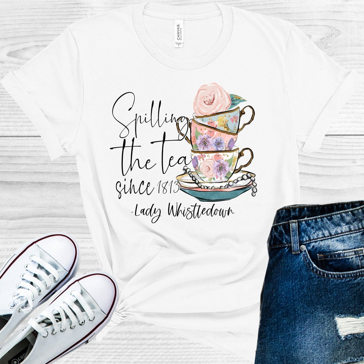 Spilling the Tea Since 1813 Lady Whistledown Graphic Tee