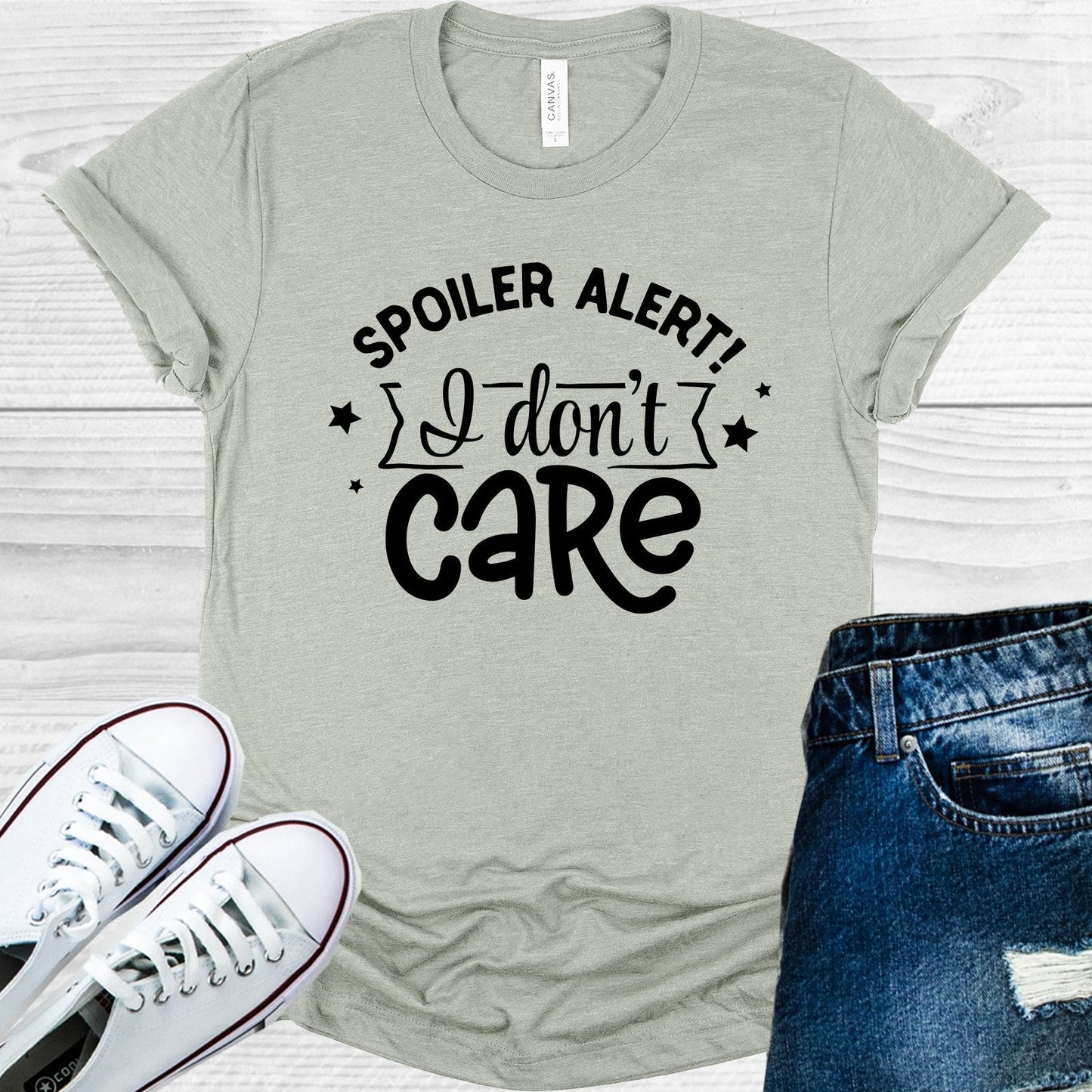Spoiler Alert I Don't Care Graphic Tee