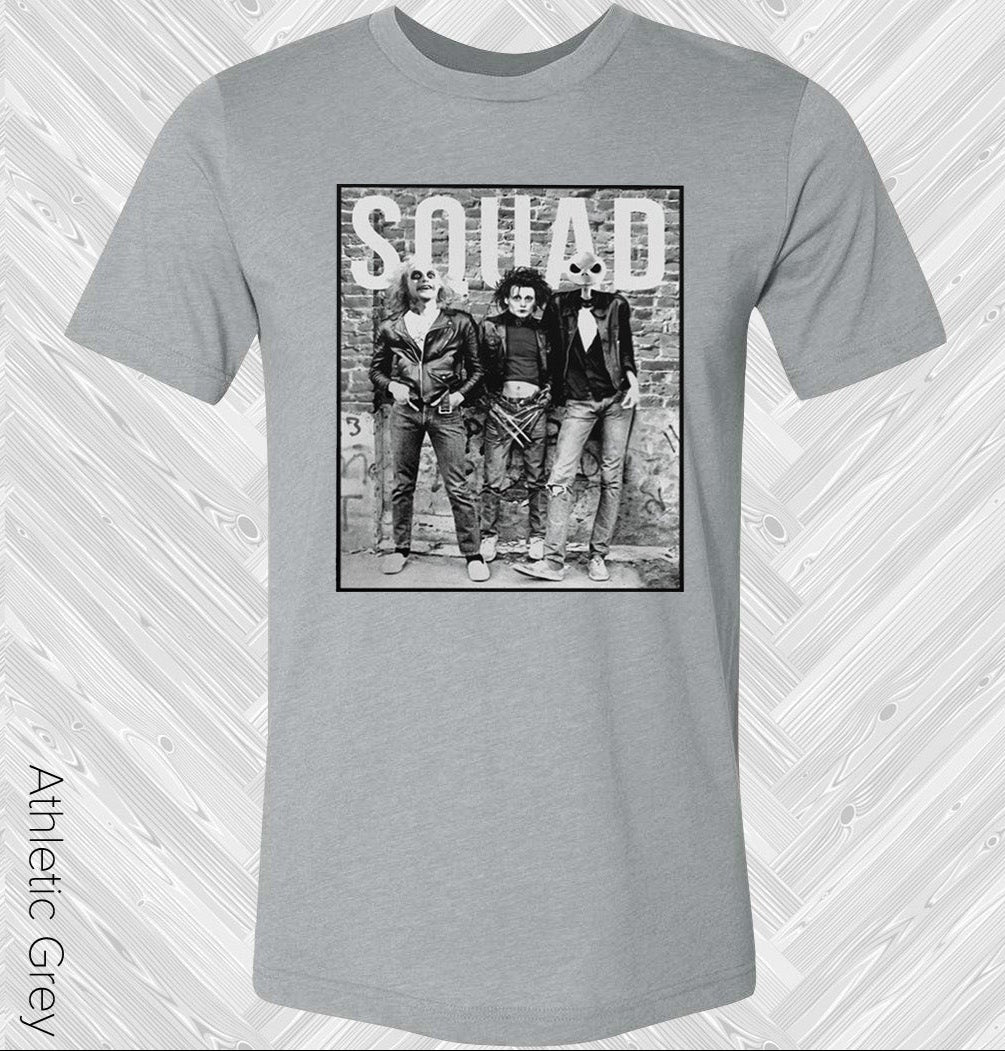 Squad Beetlejuice Edward Scissorshands Jack Skellington Graphic Tee