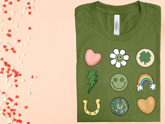 St Patricks Icons Graphic Tee