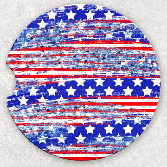 Car Coaster Set - Stars and Stripes