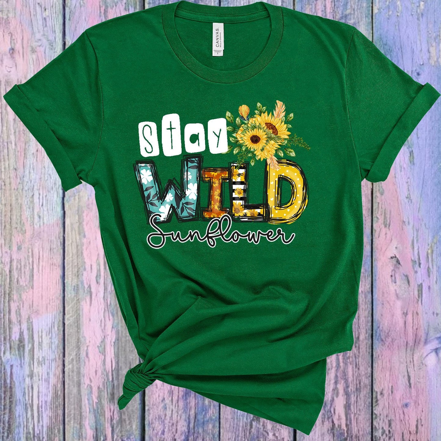 Stay Wild Sunflower Graphic Tee