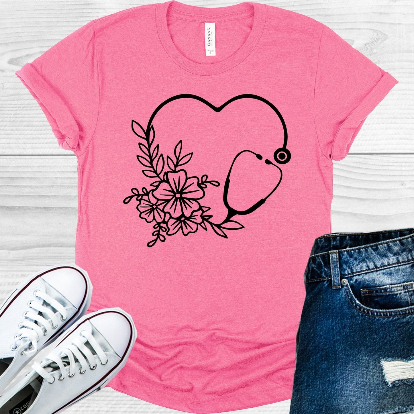 Stethoscope Mandala Graphic Tee