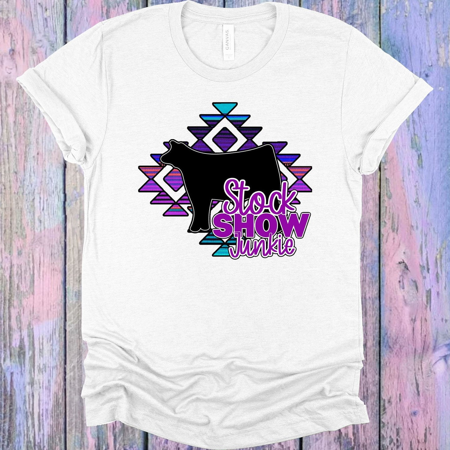 Stock Show Junkie Cow Graphic Tee