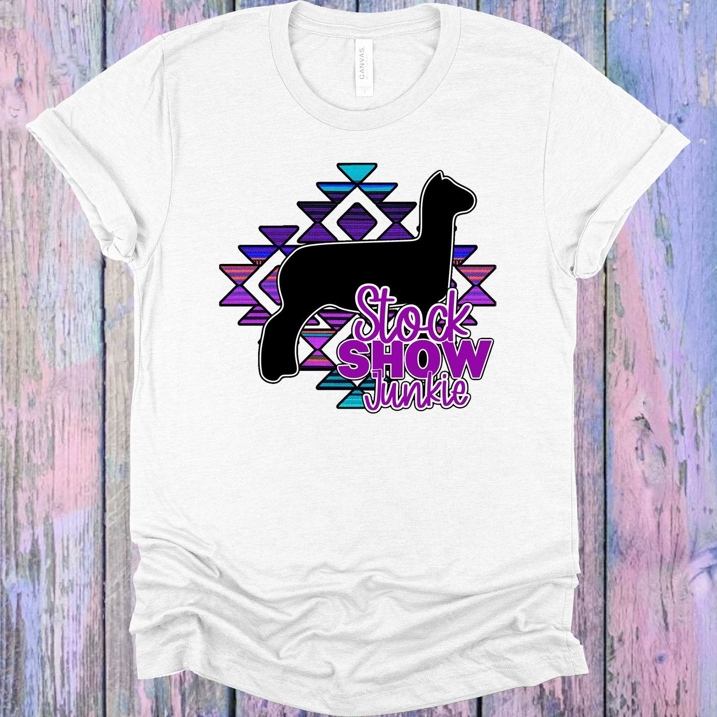 Stock Show Junkie Sheep Graphic Tee