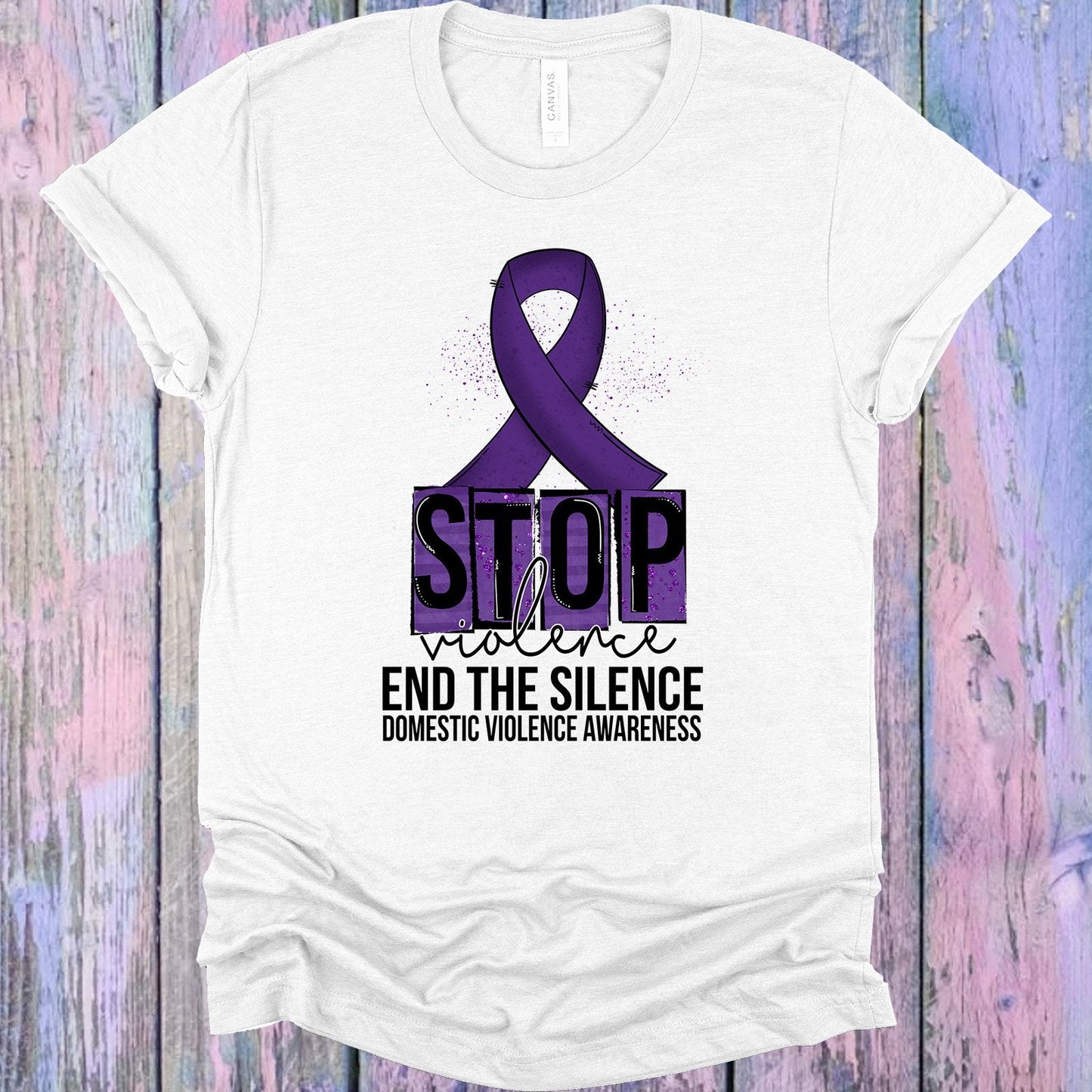 Stop Violence End the Silence Graphic Tee