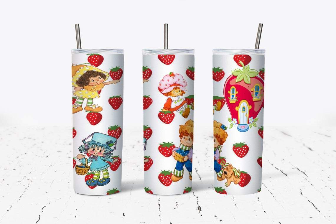 Strawberry Shortcake  20 oz Skinny Tumbler