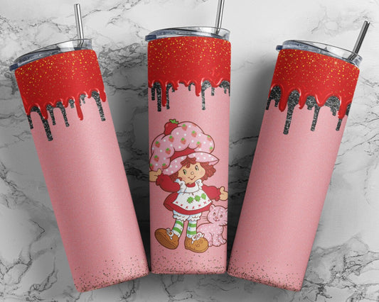 Strawberry Shortcake 20 oz Skinny Tumbler