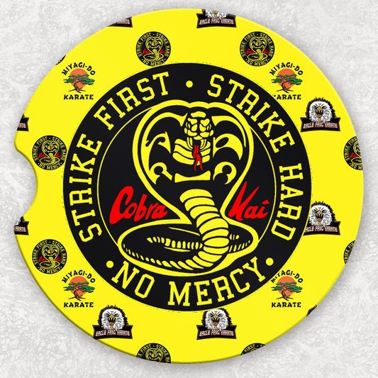 Car Coaster Set - Strike First Strike Hard No Mercy