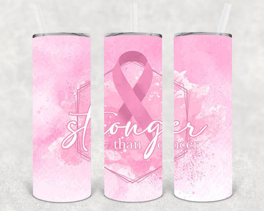 Stronger Than Cancer 20 oz Skinny Tumbler