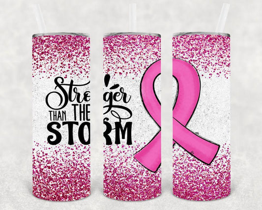 Stronger Than the Storm 20 oz Skinny Tumbler
