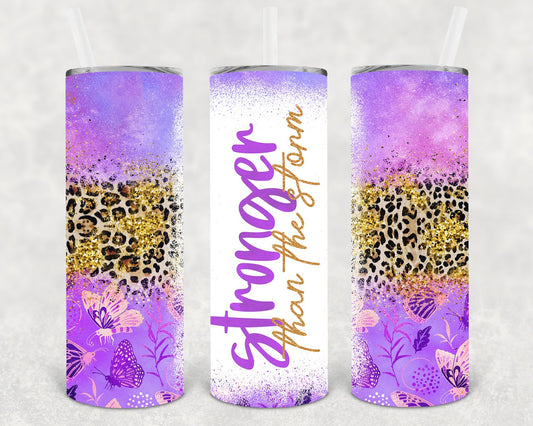 Stronger Than the Storm 20 oz Skinny Tumbler