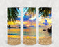 Summer Beach 20 oz Skinny Tumbler