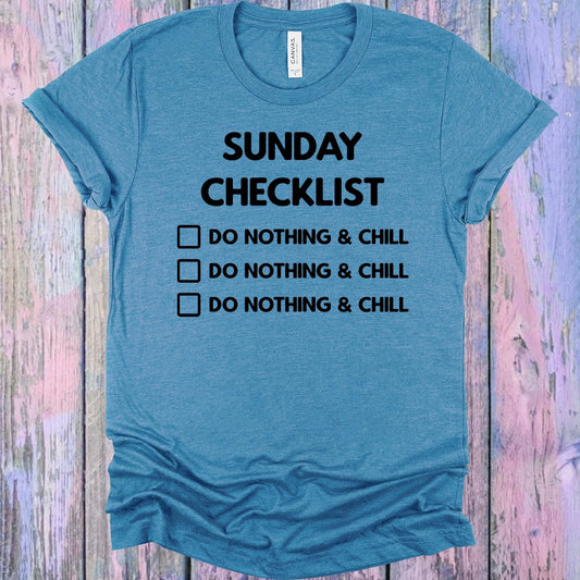 Sunday Checklist Graphic Tee