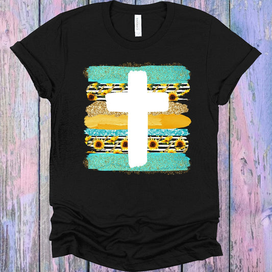 Sunflower Cross Graphic Tee