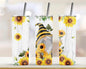 Sunflower Gnome 20 oz Skinny Tumbler