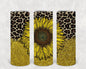 Sunflower Leopard 20 oz Skinny Tumbler