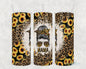 Sunflower Leopard Mama 20 oz Skinny Tumbler