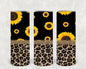 Sunflower and Leopard 20 oz Skinny Tumbler