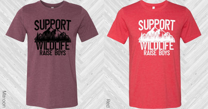 Support Wildlife Raise Boys Graphic Tee