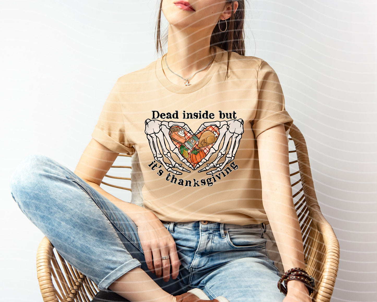 Dead Inside But It's Thanksgiving Graphic Tee