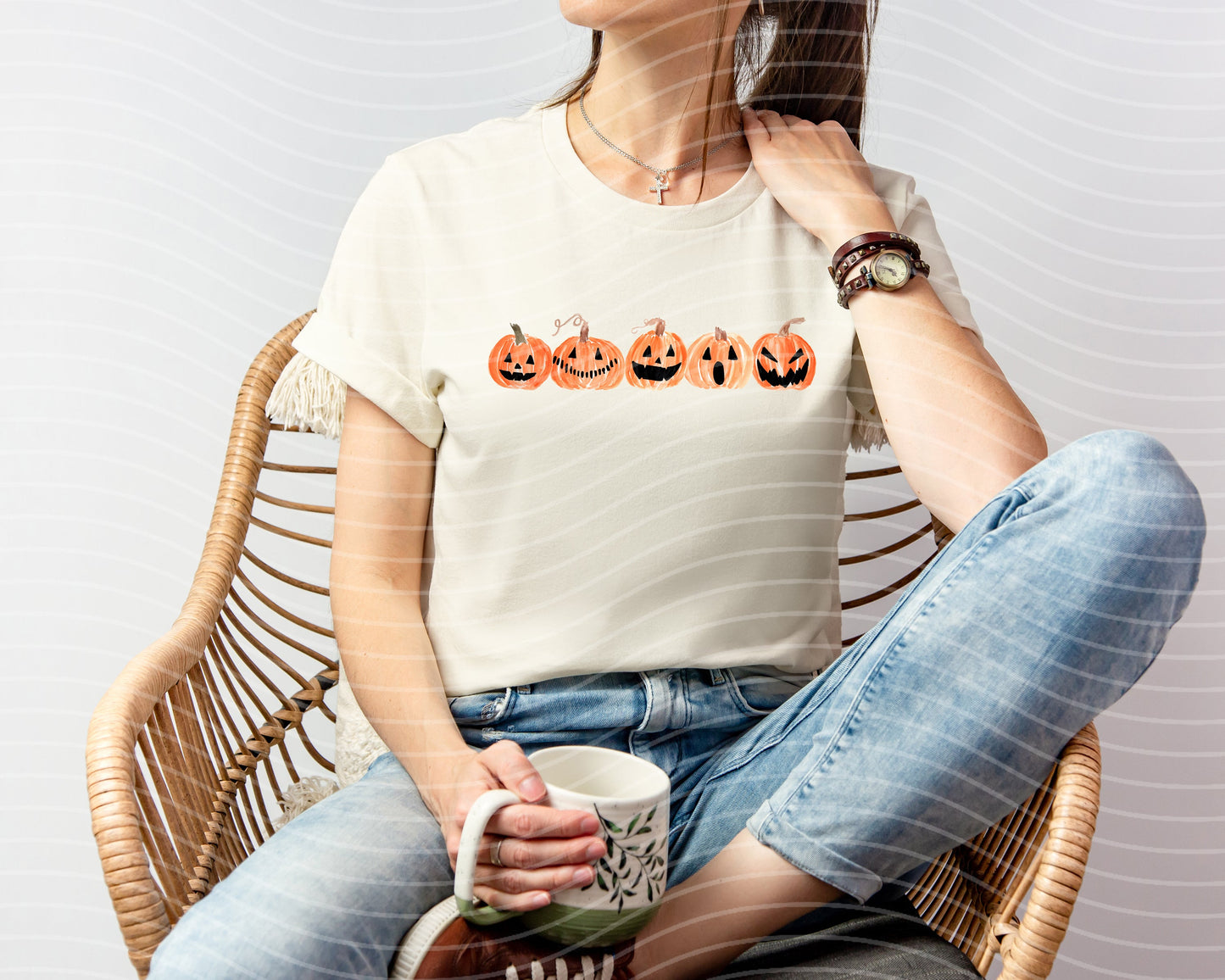 5 Jack O'Lanterns Graphic Tee