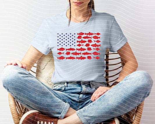 Fish Flag Graphic Tee