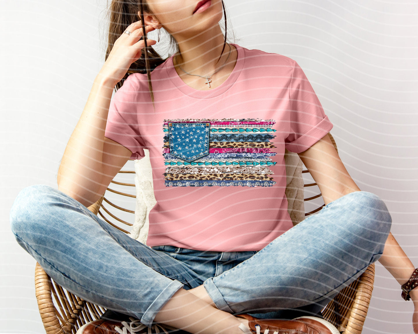 Patchwork Flag Graphic Tee