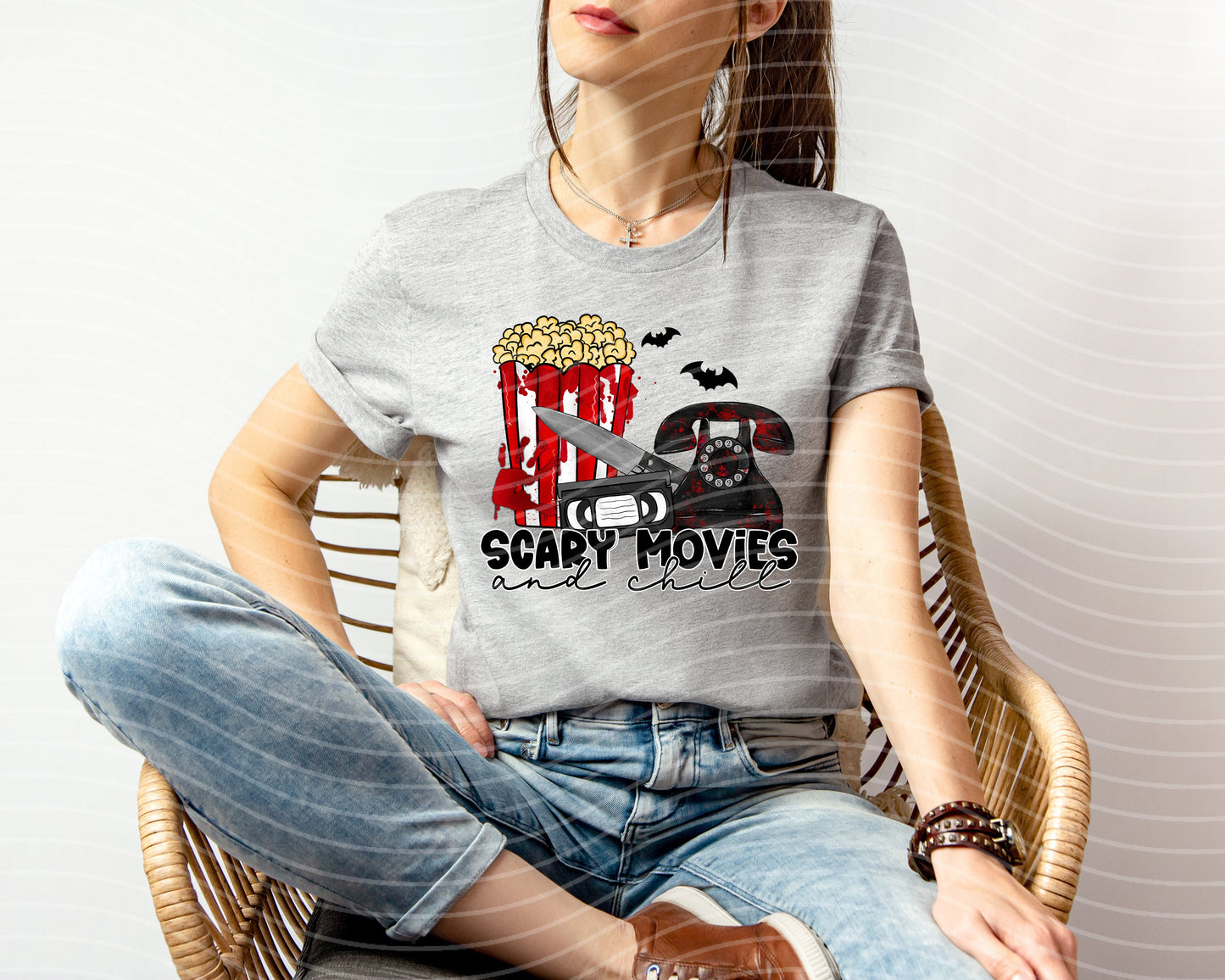 Scary Movies and Chill Graphic Tee