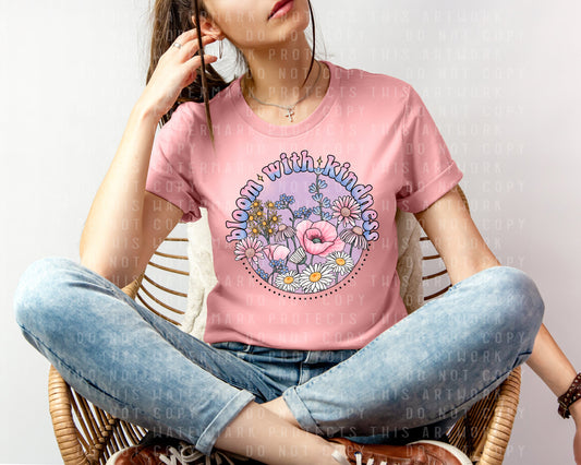 Bloom with Kindness Graphic Tee