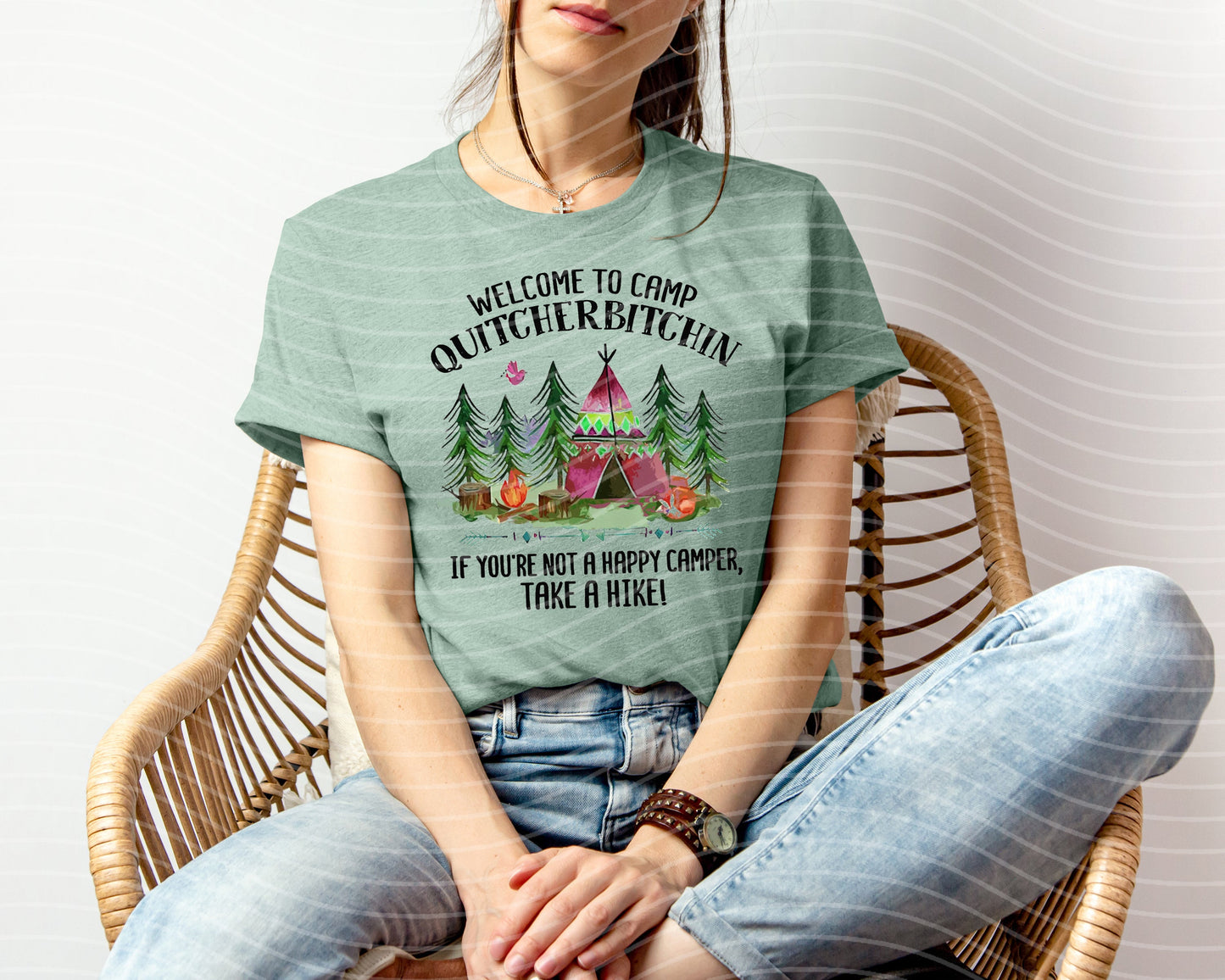 Welcome to Camp Quitcherbitchin Graphic Tee
