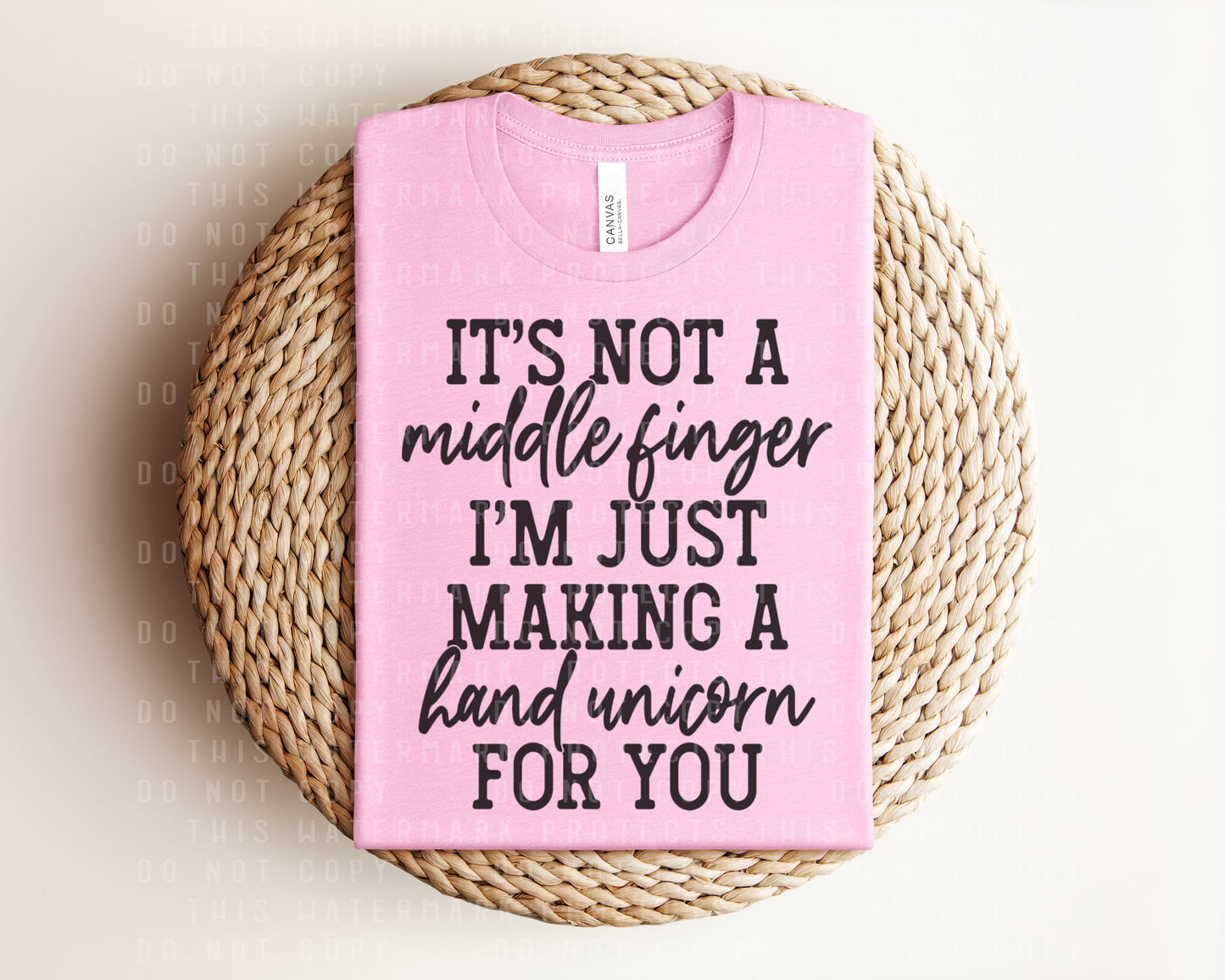 It's Not a Middle Finger I'm Just Making a Hand Unicorn for You Graphic Tee